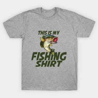 This is my fishing shirt with Bass fish T-Shirt